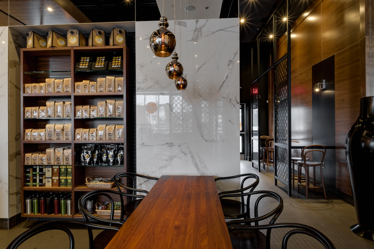 Intérieur du Café Morgane St-Pierre