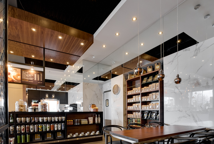 Intérieur du Café Morgane St-Pierre